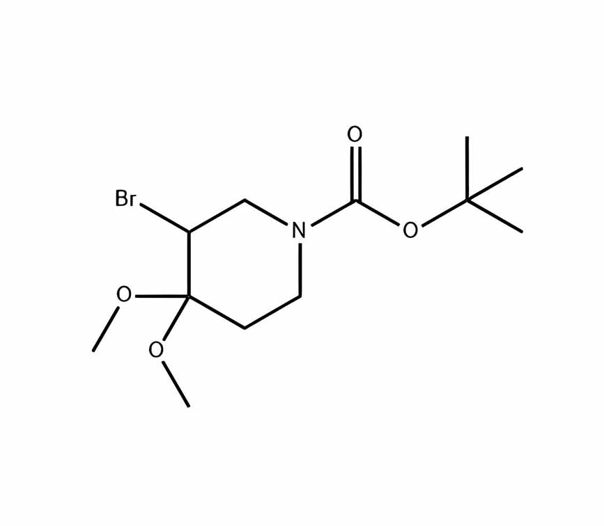 1-哌啶羧酸，3-溴-4,4-二甲氧基-，1,1-二甲基乙酯